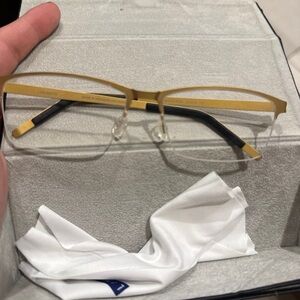 Lindberg gold frame glasses